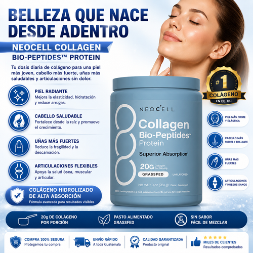 NeoCell Collagen Bio-Peptides™ – Colágeno en Polvo + ENVÍO GRATIS
