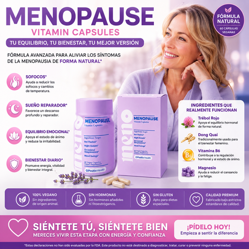 Meno™- Vitaminas para el Control de la Menopausia 😱50% DE DESCUENTO😱