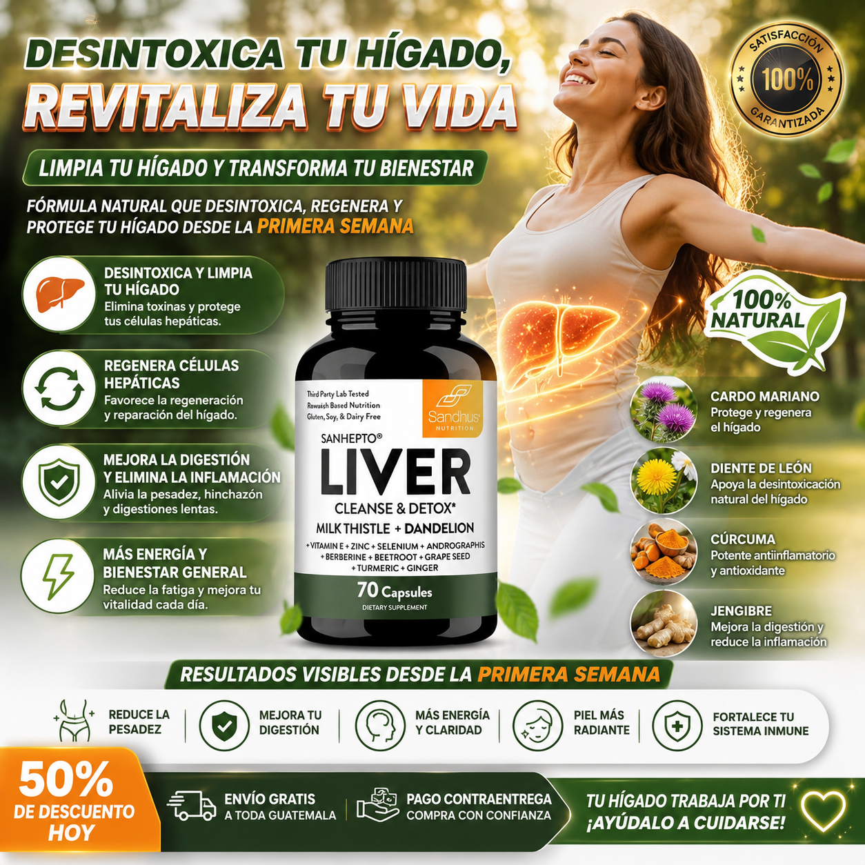 2X1 LIVER CLEANSE DETOX + ENVÍO GRATIS Y REGALO 🎁
